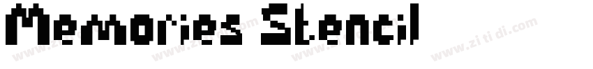 Memories Stencil字体转换